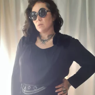 Vestido jersei preto